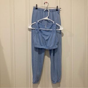 Matching tank and joggers pants ootd fash